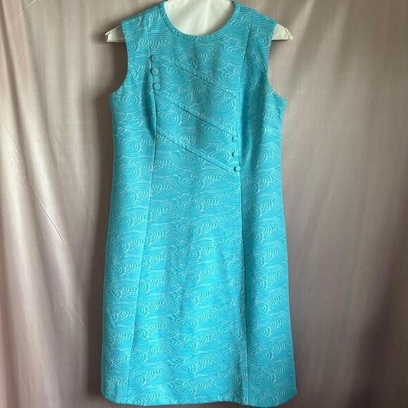 Vintage 60s sleeveless womens plus size dress - Picture 2 of 5
